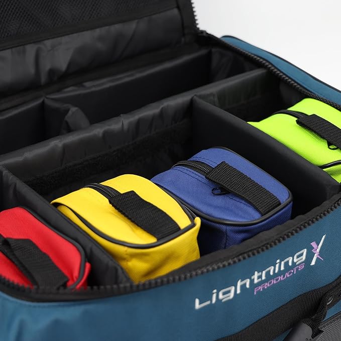 Lightning X Personalized Modular Oxygen Trauma Bag w/Hidden Cylinder Compartment, Accessory Pouches & Custom Embroidered Name Or Logo - LXMB65 Blue
