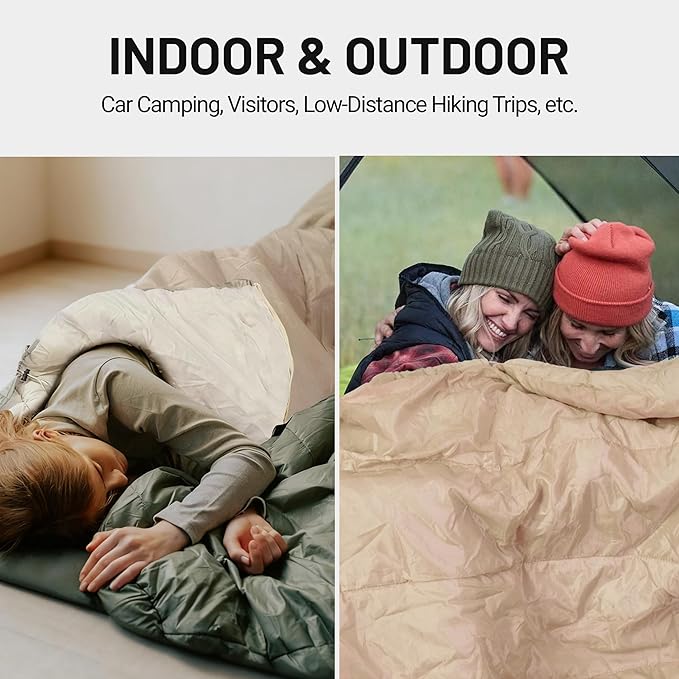 Backpacking Sleeping Bags for Adults, Unzip to Blanket, Waterproof, Lightweight, Camping, Portable Sleeping Bags Outdoor Travel Hiking