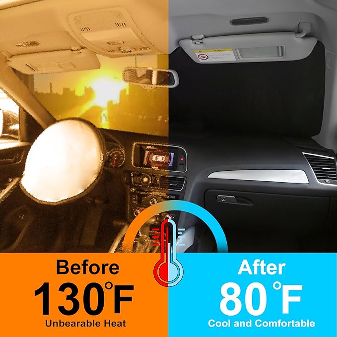 YYCKE Windshield Sun Shade Accessories Compatible with 2019-2024 2025 XT4 for Chevrolet Foldable Sunshade Sun Visor Blocks UV