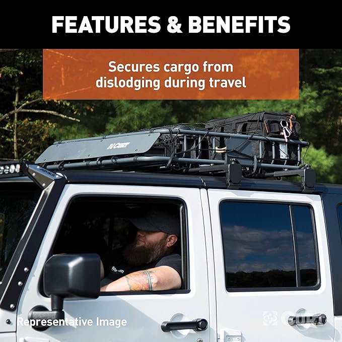 Curt 18201 Extended Roof Rack Cargo Net