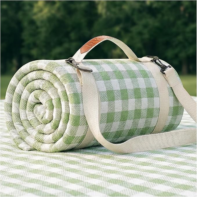 Waterproof Picnic Blanket Beach Outdoor Camping Mat Extra Large Foldable Cute Big Travel Essential Accessories Gift Park Patio Lawn Garden Grass Ground Play Music Festival Concert Must Have