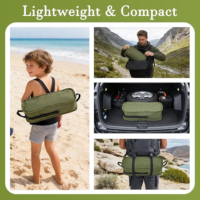 Ultralight Camping Chair,Compact Folding Chair with Anti-Sinking Large Feet and Storage Bag,Lightweight Backpack Chair for Naturehike,Travel,Beach,Hiking
