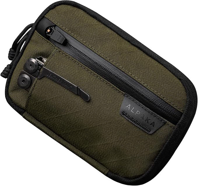 ALPAKA Admin Pouch Pro - Small Tool Pouch with Smooth Zipper, Weatherproof Storage for Electronics, Cables, EDC Organizer, Travel Accessories