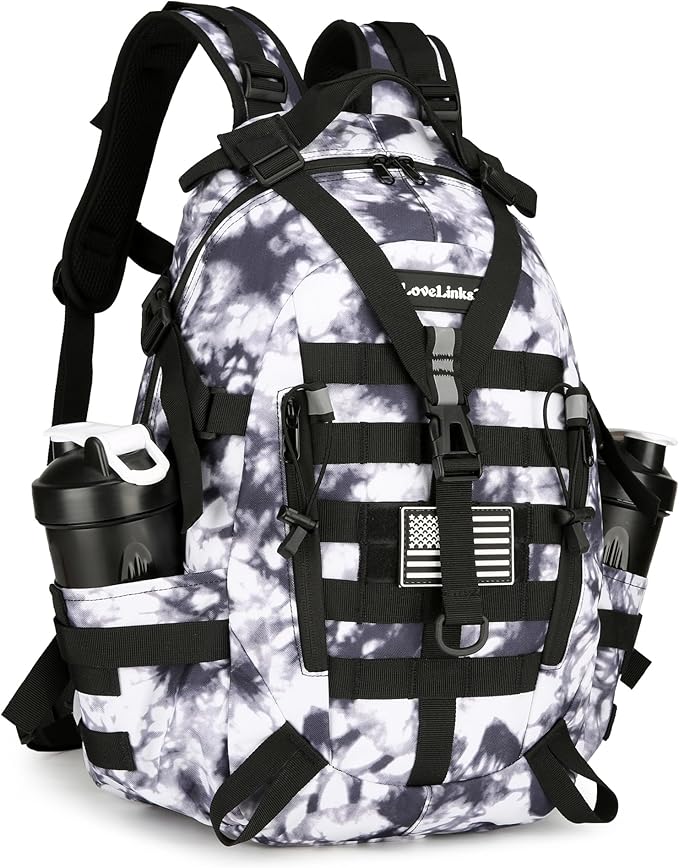 Lovelinks21 25L Tactical Backpack Hiking Daypacks Outdoor Military Molle Bag EDC Rucksack Motorcycle Backpack for Camping