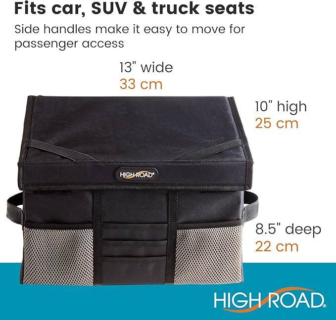 High Road Carganizer Front Seat Car Office Organizer and Mobile Office Work Truck Organizer with Filing Dividers and Desk Top Cover | Front Seat, Mobile Office, Filing Dividers, Desk Top Cover