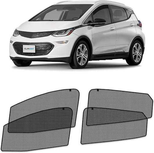 CLIM ART Magnetic Car Window Shades for Chevy Bolt EV 2017-2023 – Custom-Fit Sun Blocker Curtains, Side Window Covers, Essential Car Accessories for Camping, Baby, and Privacy Protection - MS0247