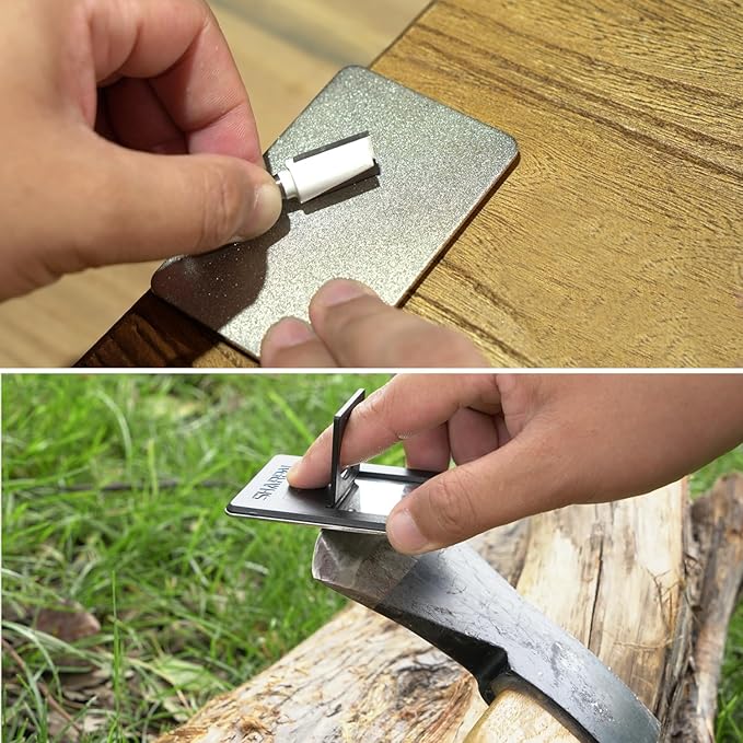 SHARPAL 116N Pocket Diamond Sharpening Card, Coarse(325)/Medium(600)/Fine(1200) Grit, Portable Multi-Tool Kit for Garden Tools, Survival Knives, Files & Blades, Christmas Gifts