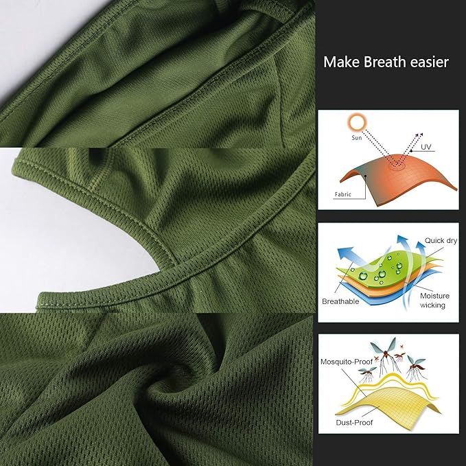 Balaclava Face Mask Adjustable Windproof UV Protection Hood