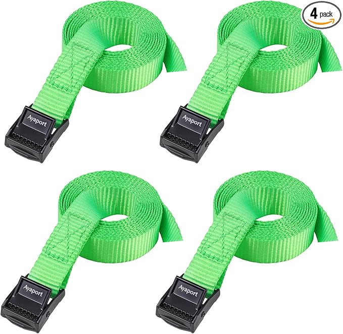 Ayaport Lashing Straps with Buckles Adjustable Cam Buckle Tie Down Cinch Strap for Packing