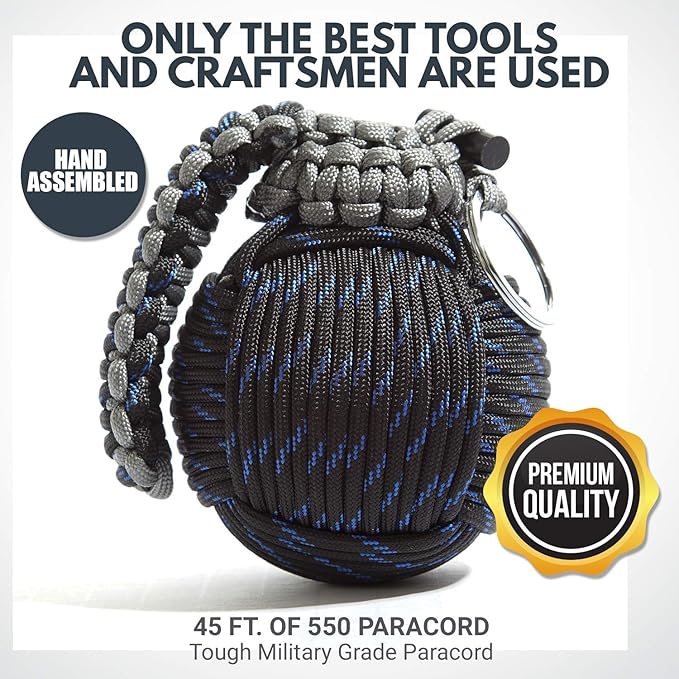 Holtzman’s Survival Kit Paracord Grenade The #1 Best 48 Tool Emergency kit
