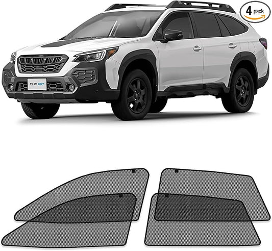 CLIM ART Magnetic Car Window Shades for Subaru Outback 2020-2025 – Custom-Fit Sun Blocker Curtains, Side Window Covers, Essential Car Accessories for Camping, Baby, and Privacy Protection - MS0266