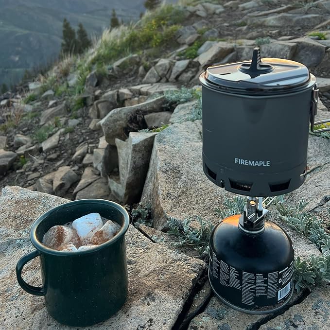 Fire-Maple Petrel Quickboil Pro Ultralight Cooking System – Compact & Fast-Boiling Backpacking Stove Pot Set, Ideal for Hiking, Solo Camping, Travelling, Hunting Trips | Petrel G2 Cooking Set