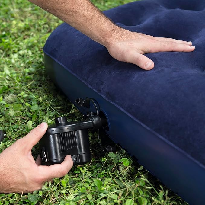 Bestway 67001E Flocked Air Bed Twin