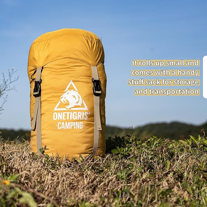 OneTigris Bushcrafter’s Sleeping Bags, Mummy Sleeping Bag for Camping Hiking Backpacking, Survival Gear