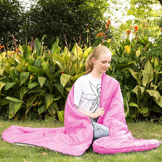 XL Size Upgraded Version of Camping Sleeping Bag 4 Seasons Warm and Cool, Lighter Weight, Adults and Children Can Use Waterproof Camping Bag, Travel and Outdoor Activities