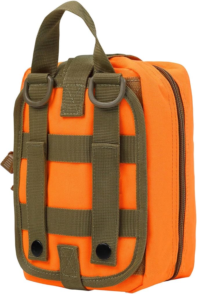 Medical Molle Pouch Tactical - 1000D Nylon First Aid Pouch, Big Capacity EMT Pouch Utility, Heavy Duty Military Grade Rip-Away Ifak Pouch for Home and Outdoor Activities（Bag Only