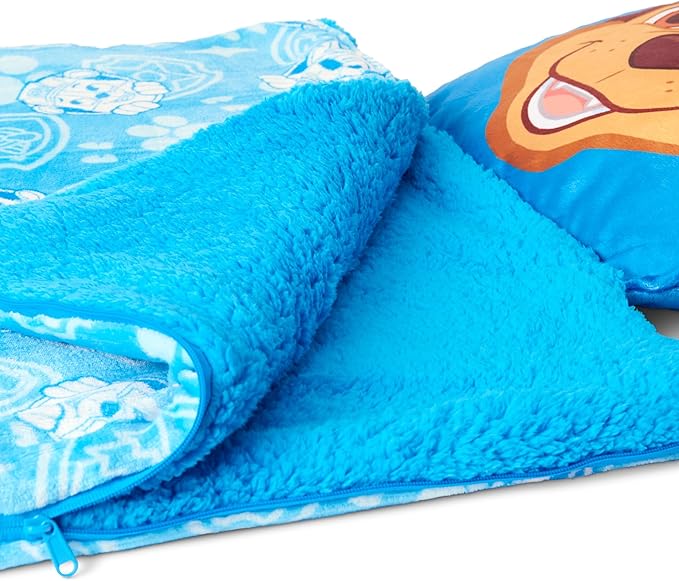 Silk Touch Sherpa Slumber Bag for Boys and Girls, Sleeping Bag with Zipper, 27 x 56 inches