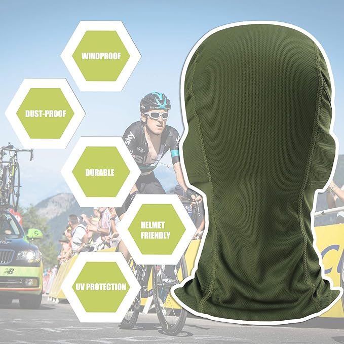 Balaclava Face Mask Adjustable Windproof UV Protection Hood