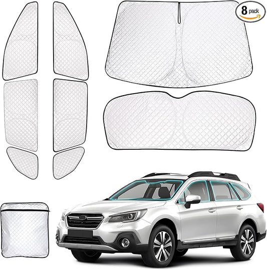 ZATOOTO Outback Car Window Shades 2020-2024, Sun Shade for Side Window Front & Rear Windshield and Triangular Window Shade Privacy UV Ray Sun Blocker Heat Insulation for Camp Nap Long Time Parking