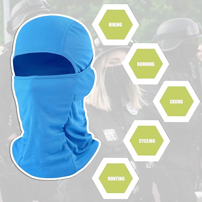 Balaclava Face Mask Adjustable Windproof UV Protection Hood