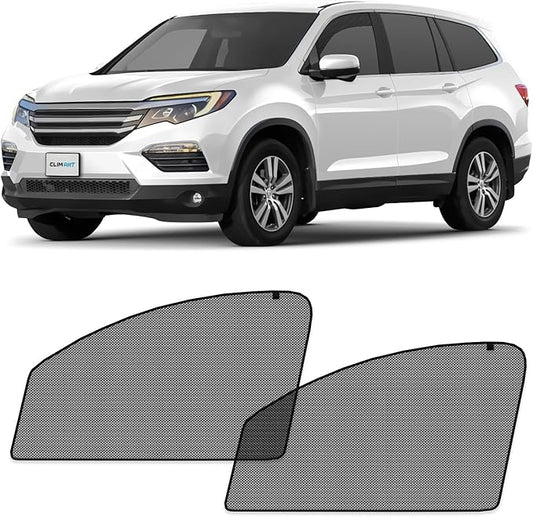 CLIM ART Magnetic Car Window Sunshade for Honda Pilot 2016-2022, 2 Pc.Set, Side Glass Covers Screen, Block Sun Rays Curtains, Window Shield Sun Shade in Cars, Camping Accessories - MS0170