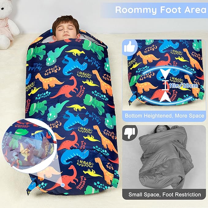 FIOBEE Kids Sleeping Bag for Girls Boys 3 Season Warm & Cool Weather Youth Camping Sleeping Bags with Backpacking Bag Waterproof for Traveling Hiking Indoor Outdoor Camping Essentials
