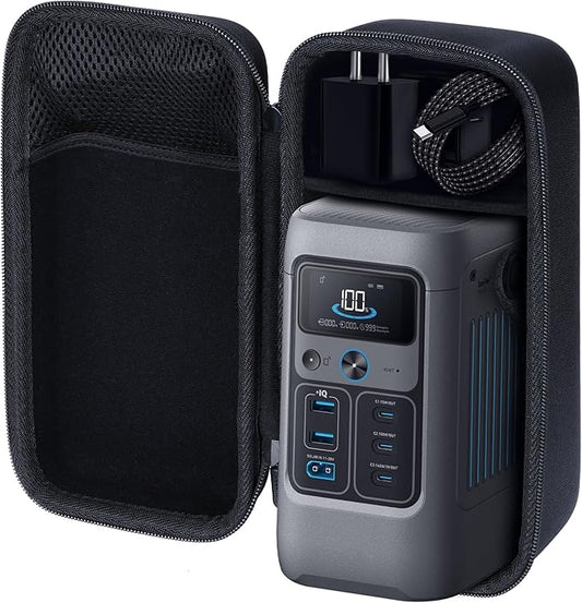 Lebakort Storage Case Compatible with Anker SOLIX C200 DC Power Bank Station 60,000mAh 192Wh Portable Power Station 200W Solar Generator