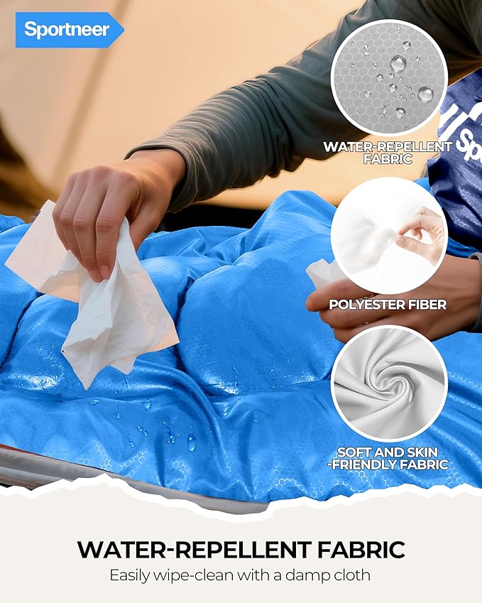Sportneer Sleeping Bag for Adults & Kids, Cold Weather & Warm Waterproof Camping Sleeping Bag, Compact Portable for Camping Hiking & Travel
