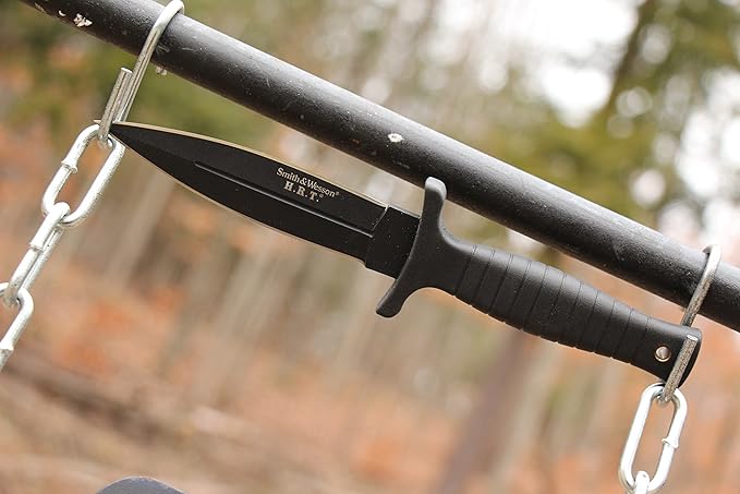 Smith & Wesson 9" H.R.T Double Edged Boot Knife with High Carbon Stainless Steel Blade