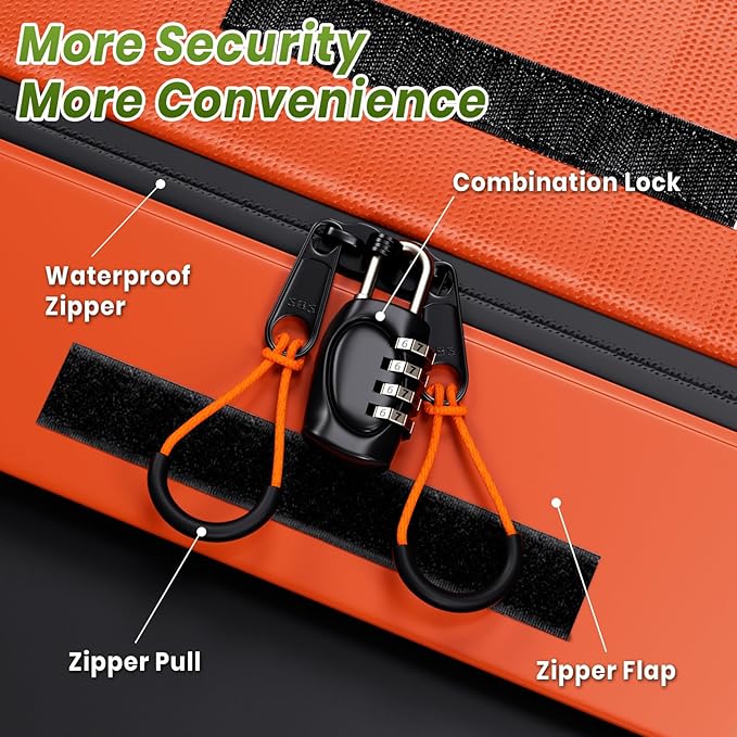 APTY 23 Cubic Feet Car Rooftop Cargo Bag Carrier, Soft Roof Top Luggage Bag for All Vechicles with/Without Racks - with Waterproof Zip, Luggage Lock, Anti-Slip Mat, Storage Bag, Door Hooks