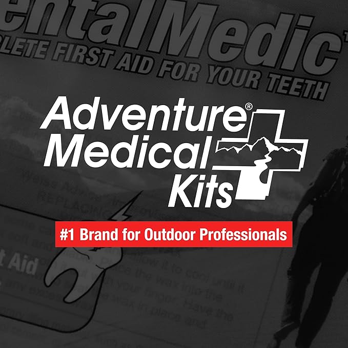Adventure Medical Kits Dental Medic Kit - Travel Dental Kit for Emergency Tooth Care - Includes Orasol Gel, Tural Tea, Temporary Cavity Filling & More