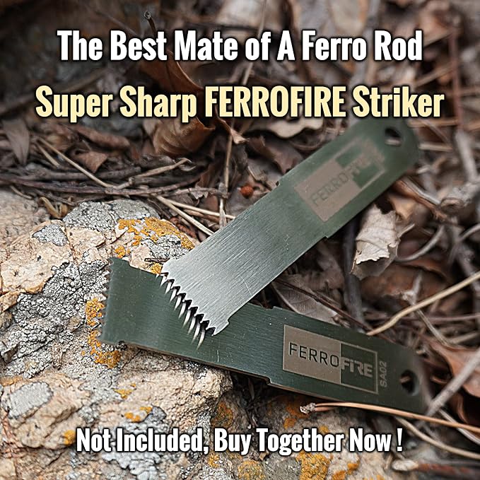 Mini Small Short Ferro Rods Ferrocerium Rod Magnesium Flint and Steel for Kids Boy Scout to Start A Fire in Camping Survival Bushcraft Emergency Training Teaching
