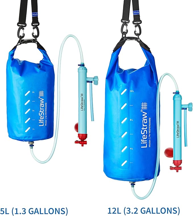 LifeStraw Mission High-Volume Gravity-Fed Water Purifier, 12 L (LSM12)