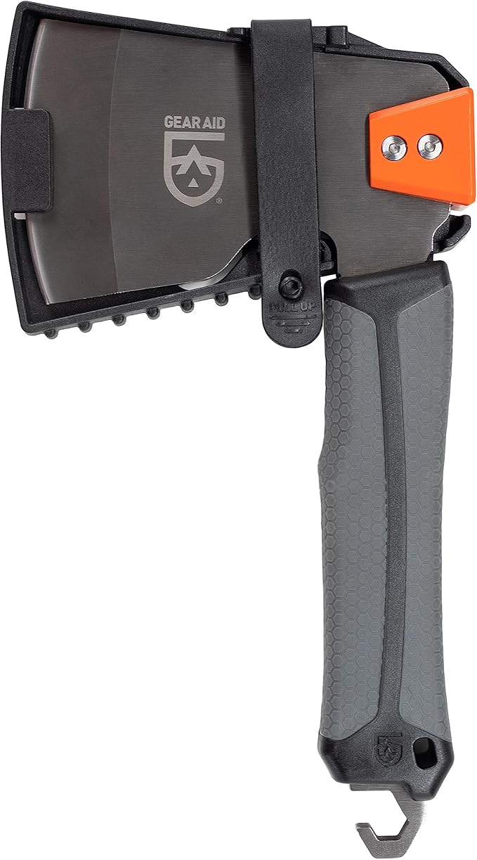 GEAR AID Balta Camp Hatchet: A Versatile Fire and Campground Tool with Safety Cover, Hammer, Kindling Cutter, and Tent Stake Puller