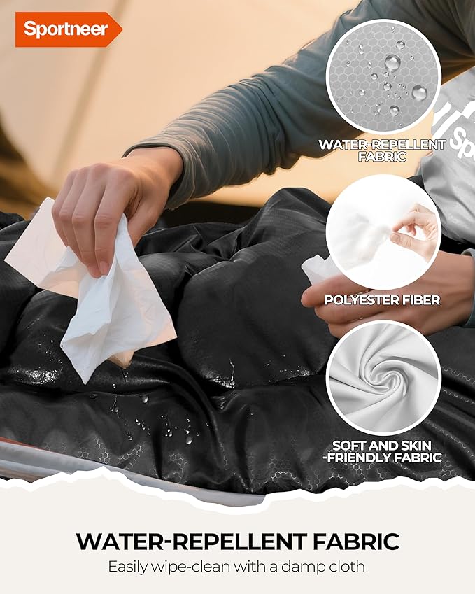 Sportneer Sleeping Bag for Adults & Kids, Cold Weather & Warm Waterproof Camping Sleeping Bag, Compact Portable for Camping Hiking & Travel