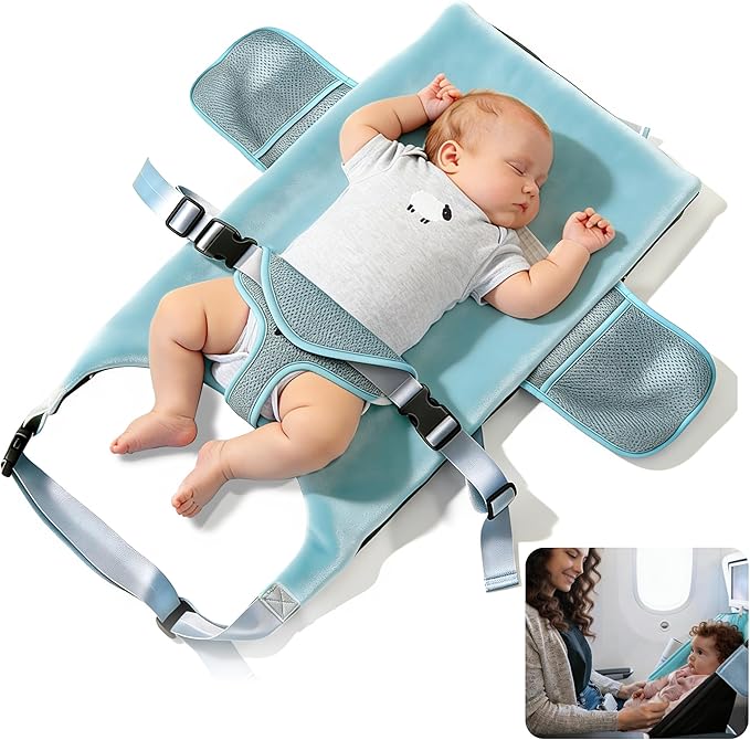 Toddler Airplane Bed, 1-12 Months Old Baby Travel Essentials for Flying, Portable Baby Airplane Bed for Flight, Suitable for Airplanes ﻿ | toddler airplane bed