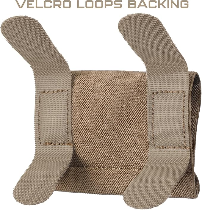 LIVANS Tourniquet Holder TQ Sleeve, Elastic Tourniquet Holder for Duty Belt Tactical Retention Band TQ Pouch Horizontal Battle Belt Accessories Survival Gear