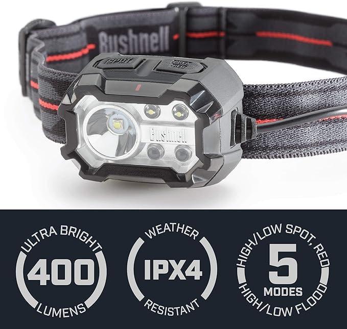 Bushnell PRO Rechargeable 400L Multi-Color Headlamp