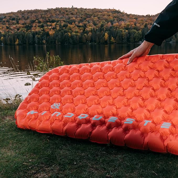 Elevate X Inflatable Sleeping Pad – 4-Season Lightweight Camping Mattress, ASTM R-Value 7.5, Durable Waterproof Nylon, Compact Backpacking Sleeping Mat for Winter Trekking & Extreme Cold