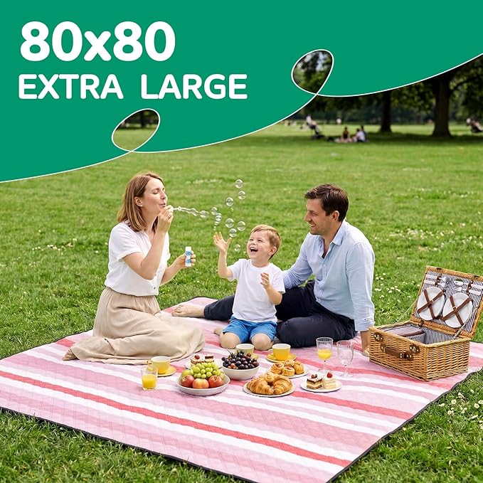 Waterproof Picnic Blanket Outdoor Girlfriend Gf Gifts for Women Sweetest Day Boyfriend 1 One Year Anniversary Meaningful Cute Romantic Xmas First Valentines Men Him Bf