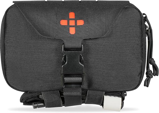 Ifak Pouch-Rapid Deployment Tactical MOLLE Trauma Kit Pouches, Quick Release Tear-Off Medical First Aid Kit Organiser with Red Immediate Identify for Emergency Surviva.