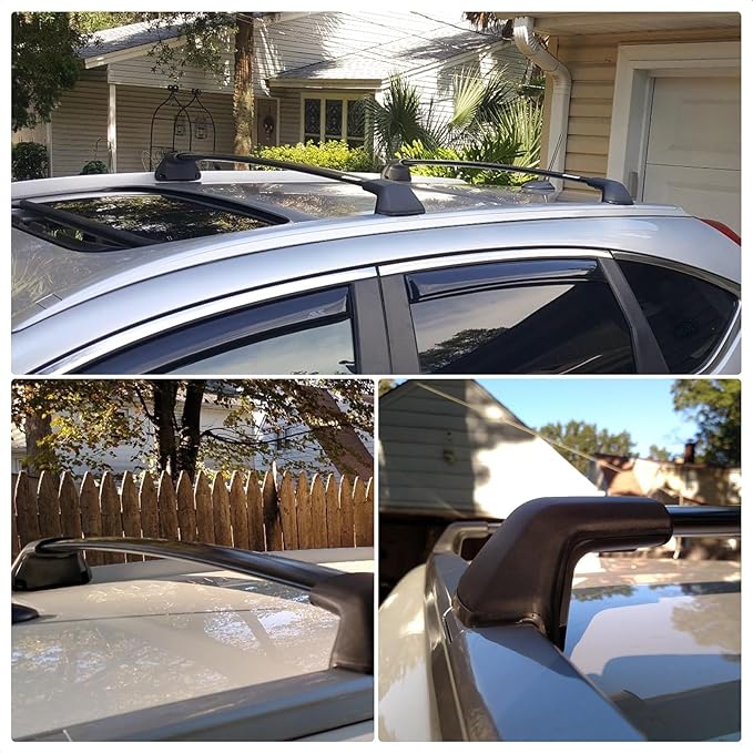 Roof Rack Cross Bars for Honda CRV 2012 2013 2014 2015 2016, 150lbs Capacity Aluminum Roof Racks Rooftop Luggage Rack Cargo Carrier Cargo Bars for Canoe Bike Kayak Snowboard Skiboard
