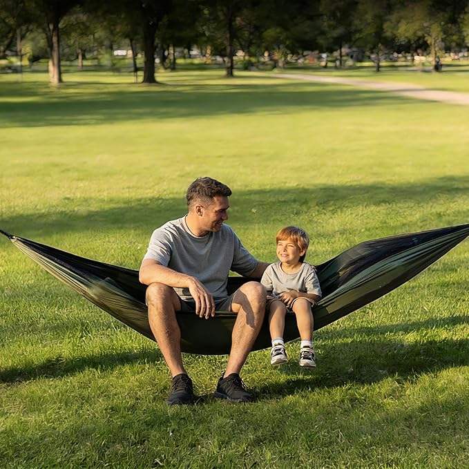Night Cat Camping Hammock for 1 Person: Portable Hammock with Mosquito Net Lightweight for Backpacking Outdoor