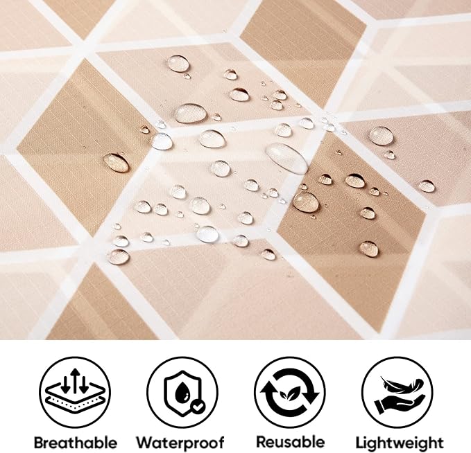 PTEROMY 3-in-1 Hooded Rain Poncho for Adult with Pocket, Waterproof Lightweight Unisex Raincoat for Hiking Camping Emergency