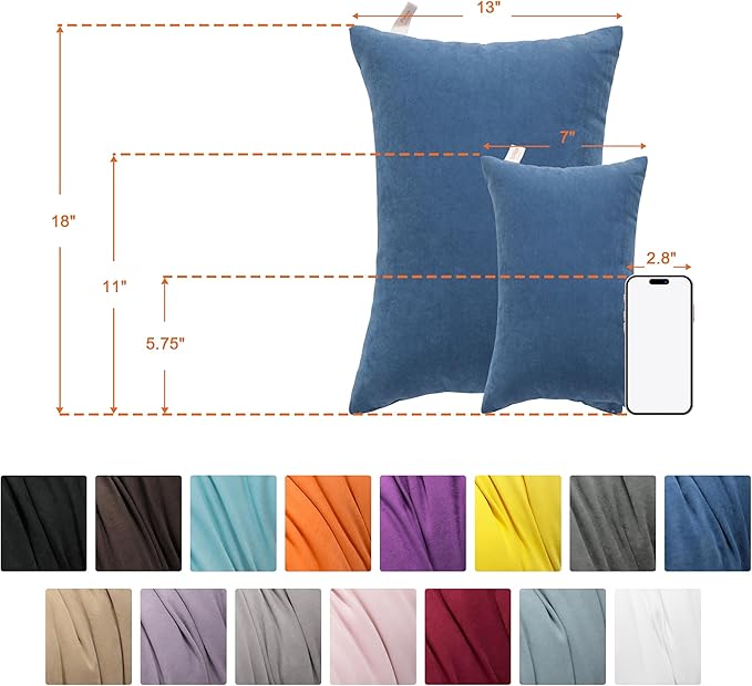 NTBAY Tiny Pillows, Down Alternative 7"x11" Microfiber Mini Pillow for Travel, Pets, Soft Machine Washable Small Pillows for Neck, Wrist, Lumbar and Knee, White