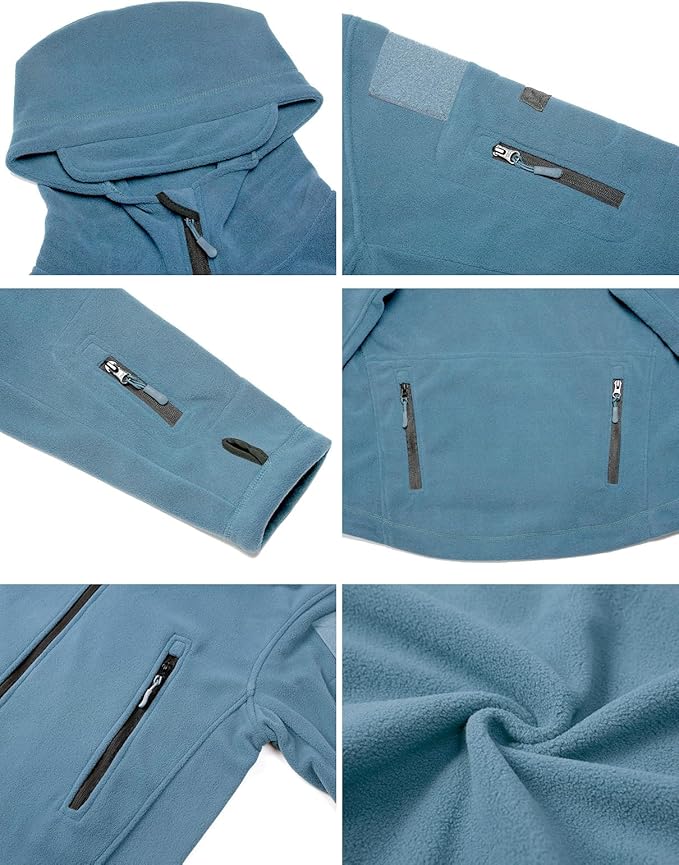 ReFire Gear Men's Warm Military Tactical Sport Fleece Hoodie Jacket