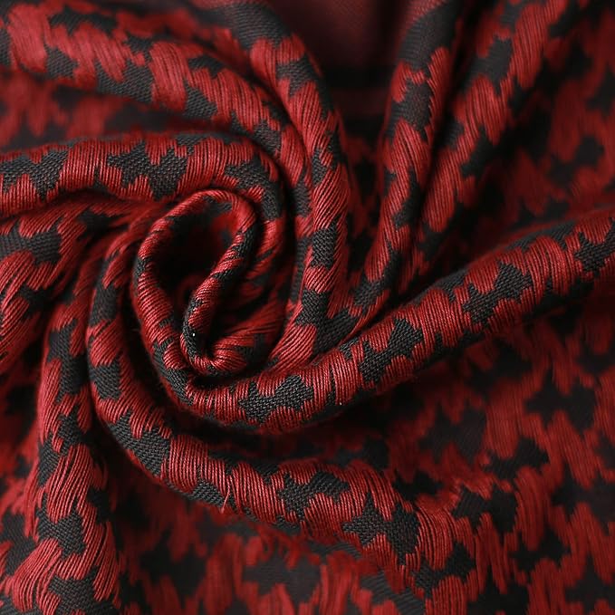 Luxns Military Shemagh Tactical Desert Scarf / 100% Cotton Keffiyeh Scarf Wrap for Men And Women