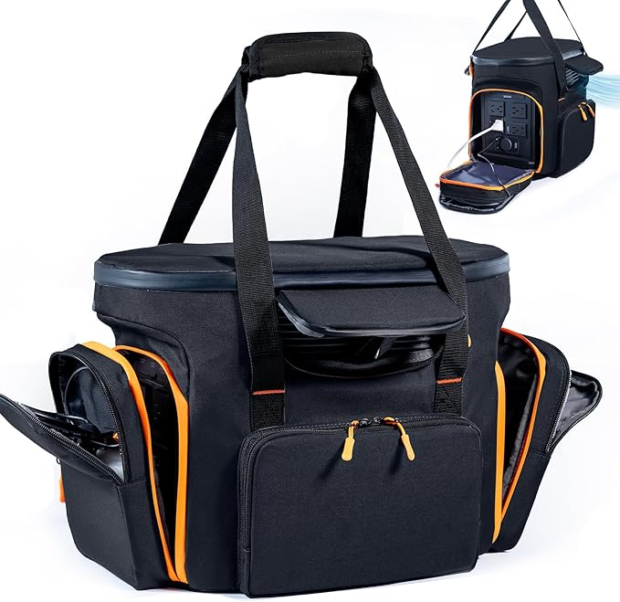 Heavy-Duty Portable Power Station Storage Case Compatible with DELTA 2 Pro Solar Power Bank Carrying Case for Outdoor Camping Essentials Carrying Case Only