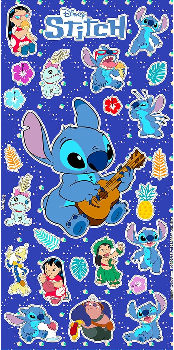 Stitch Sleeping Bag Set - Bundle with 27" x 26" Disney Slumber Bag with Attached Pillow Plus Stickers, More | Lilo and Stitch Camping and Sleepover Supplies