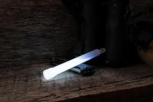 Cyalume White Emergency Glow Sticks - Premium 6” SnapLight Survival Glow Sticks with 8 Hour Duration for Use as Emergency Flares and Hiking Safety Gear (Bulk Pack of 10 Safety Glow Sticks)